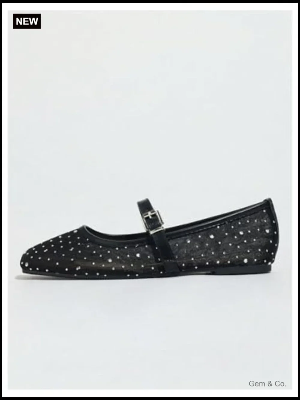Lace Mesh Ballet Flats Square Closed Toe Dressy Summer Flats Shoes